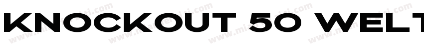 knockout 50 welte字体转换